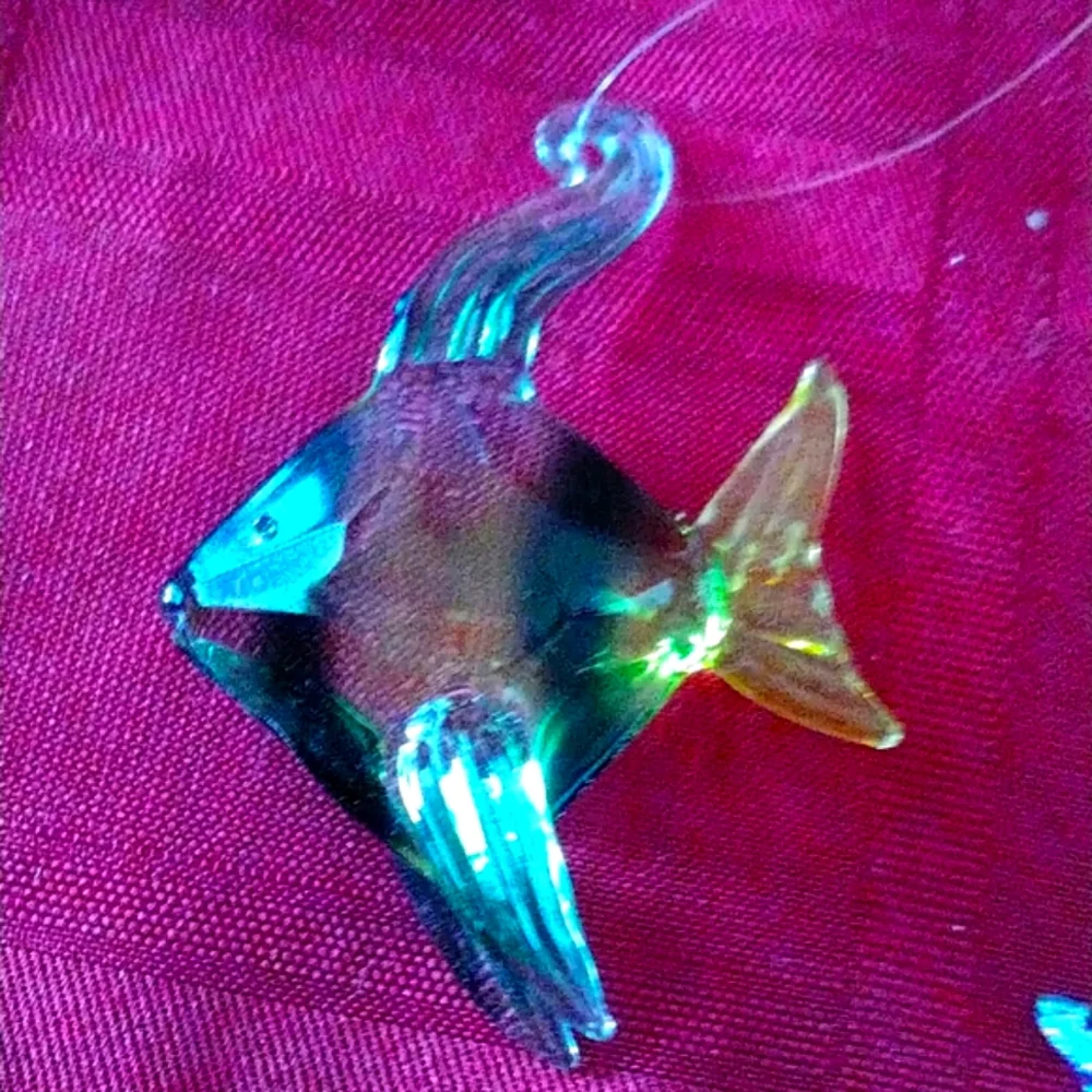 Glass fish CHRISTMAS ornaments.